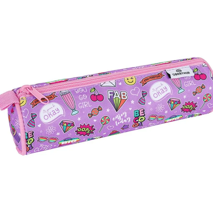Trousse ronde Motif - 1 compartiment - différents modèles disponibles - Oberthur