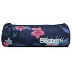 Trousse ronde Offshore - 1 compartiment - bleu marine et imprimé - Bagtrotter