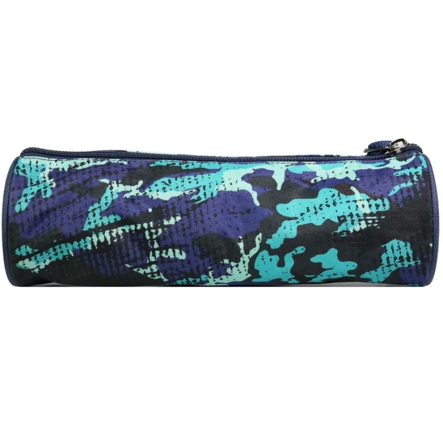 Trousse ronde Offshore - 1 compartiment - camouflage bleu - Bagtrotter