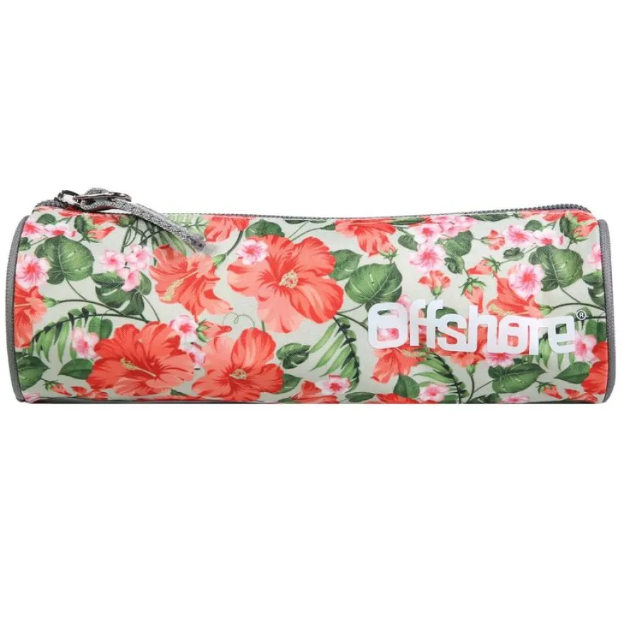 Trousse ronde Offshore - 1 compartiment - hibiscus - Bagtrotter