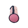 Trousse ronde Phileas - 1 compartiment - moustache - Bagtrotter