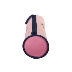 Trousse ronde Phileas - 1 compartiment - moustache - Bagtrotter