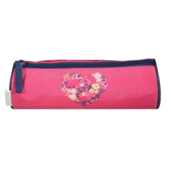 Trousse ronde Phileas - 1 compartiment - cœur - Bagtrotter