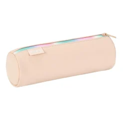 Trousse ronde Rainbow Pastel - 1 compartiment - 2 modèles disponibles - Viquel
