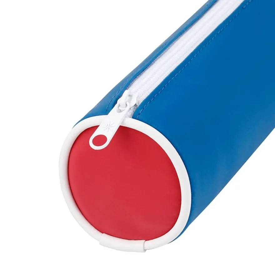 Trousse ronde Rubber - 1 compartiment - 4 coloris disponibles - Viquel