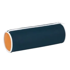 Trousse ronde Rubber - 1 compartiment - 4 coloris disponibles - Viquel