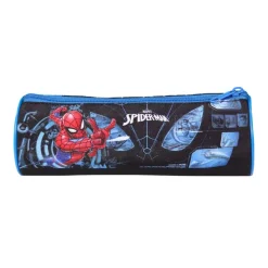 Trousse ronde Spiderman - 1 compartiment - bleu - Bagtrotter