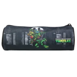 Trousse ronde Tortues Ninja - 1 compartiment - noir - Bagtrotter