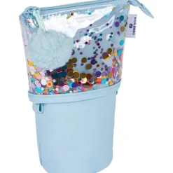Trousse rétractable Confettis - 1 compartiment - 4 décors assortis - Oberthur