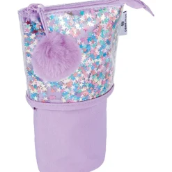 Trousse rétractable Confettis - 1 compartiment - 4 décors assortis - Oberthur