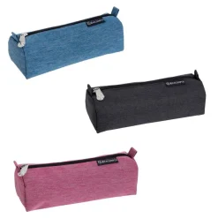Trousse semi-ronde Denim 500 - disponible dans différentes couleurs - Exacompta