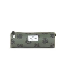 Trousse Tiger - 2 compartiments - vert - Pol Fox