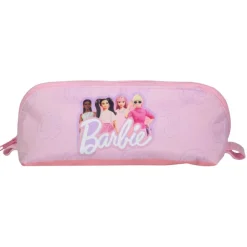 Trousse triangulaire Barbie réversible - 1 compartiment - rose - Bagtrotter