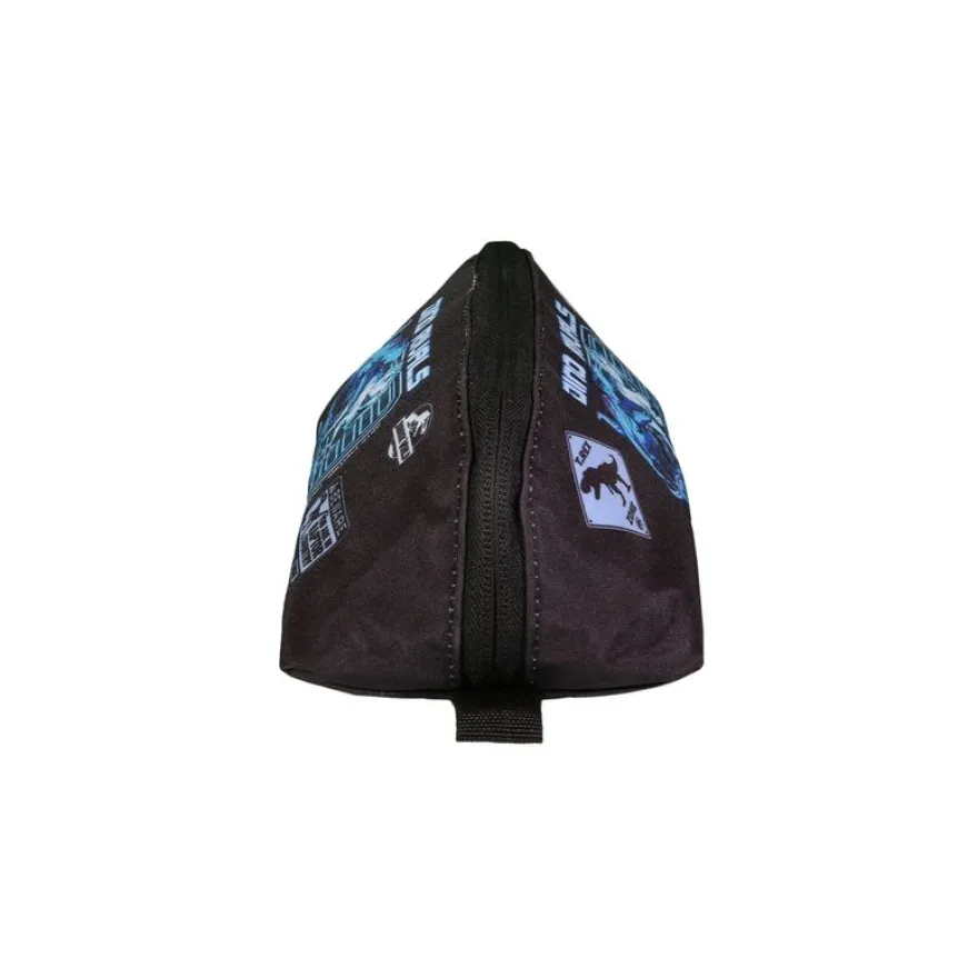 Trousse triangulaire Jurassic World (réversible) - 1 compartiment - noir - Bagtrotter
