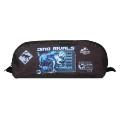 Trousse triangulaire Jurassic World (réversible) - 1 compartiment - noir - Bagtrotter