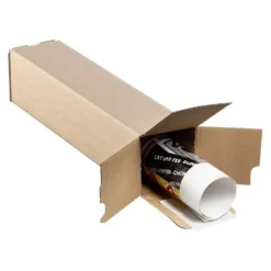 Tube d'expédition carré - 10,5 cm x 10,5 cm x 70 cm - Torraspapel