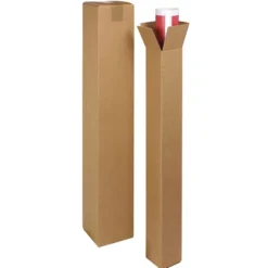 Tube d'expédition carré - 10 cm x 10 cm x 120 cm - Logistipack