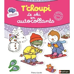 T'Choupi - Le Ski en autocollants