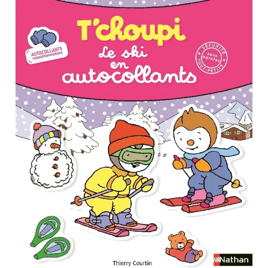 T'Choupi - Le Ski en autocollants