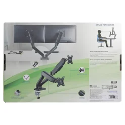 T'nB - kit de montage - Bras porte-écran double - noir