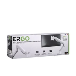 T'nB Ergo - Bras articulé pour écran - Taille d'écran : 17"-32" - jusqu'à 12kg - blanc
