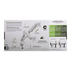 T'nB Ergo - Double bras articulé pour écran - Taille d'écran : 17"-32" - blanc