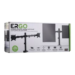 T'nB Ergo - Support double écran fixe - Taille d'écran : 17"-32" - jusqu'à 9kg - noir