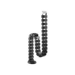 T'nB Ergonomic - Guide câble articulé avec base en métal - noir