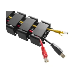 T'nB Ergonomic - Guide câble articulé avec base en métal - noir