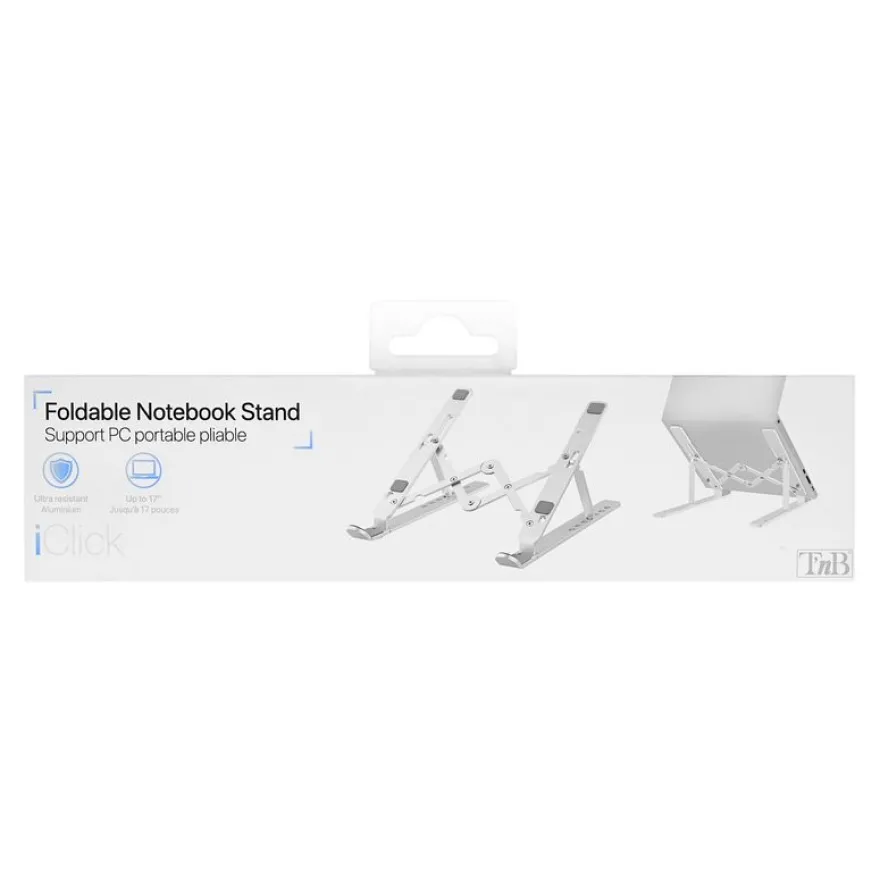 T'nB iClick - support pliable pour ordinateur portable jusqu'à 17"