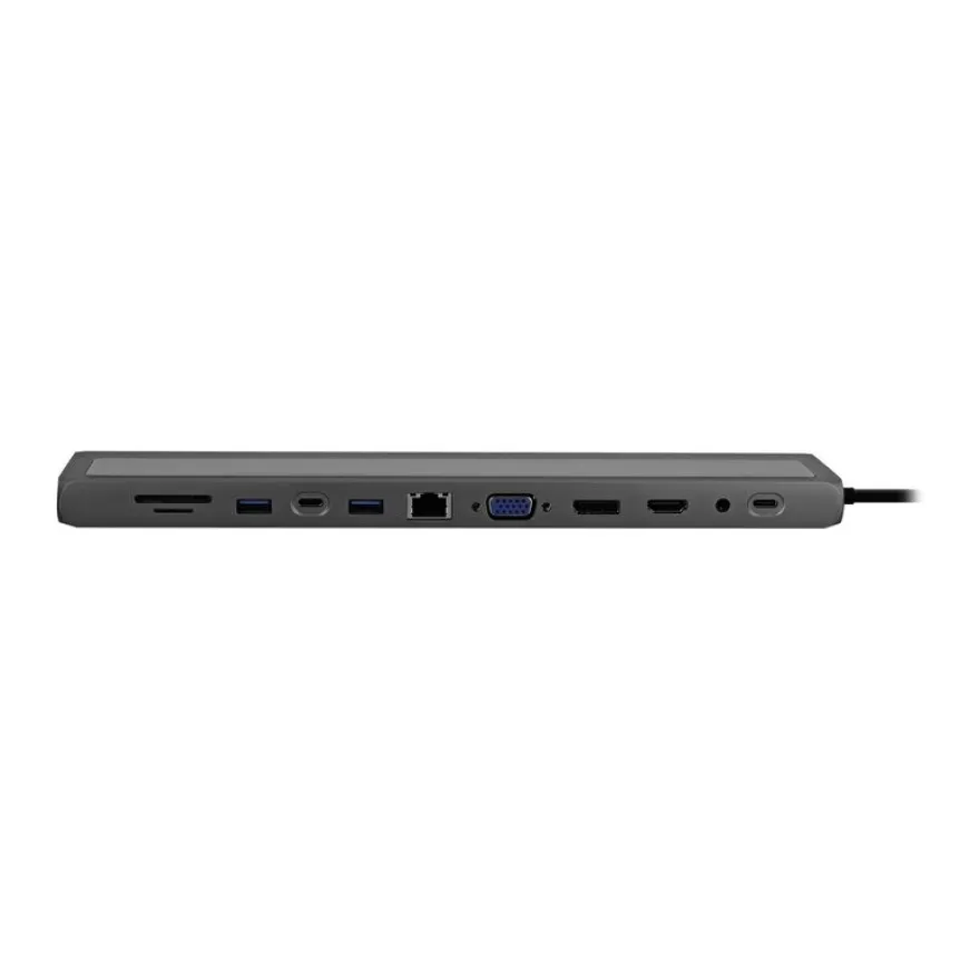T'nB 12-in-1 - Station d'accueil - USB-C - VGA, HDMI, DP - 1GbE