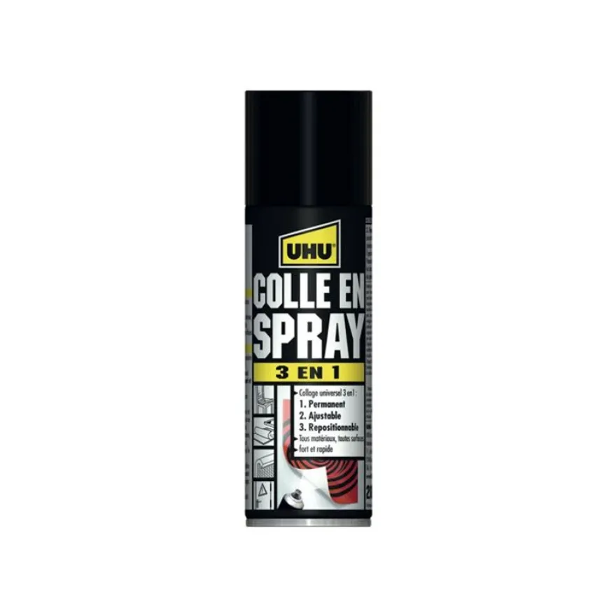 UHU - Colle en spray 3 en 1 - 200 ml