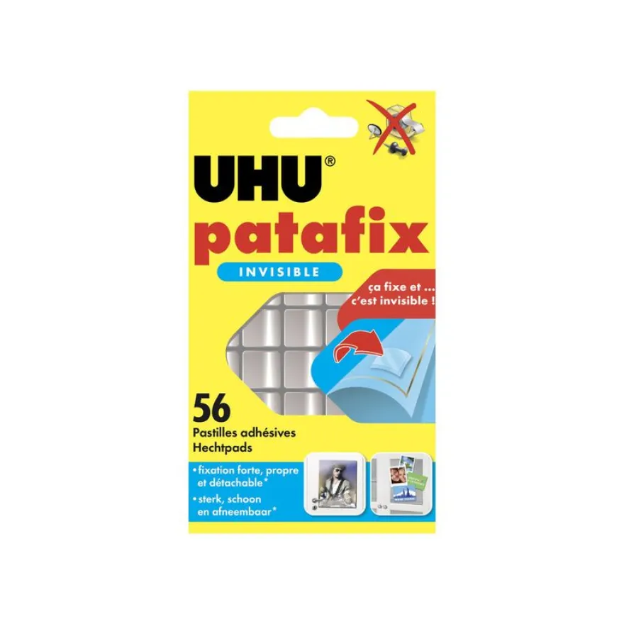 UHU - Patafix Transparente 56 Pastilles Adhésives