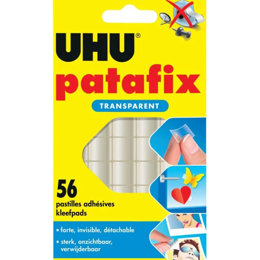 UHU - Patafix Transparente 56 Pastilles Adhésives