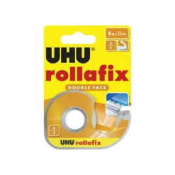 UHU rollafix - Distributeur avec ruban adhésif double face 12 mm x 6 m