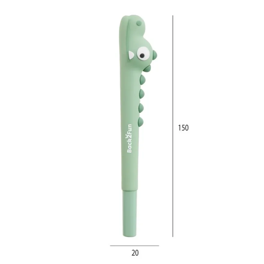 Un crocodile dans la trousse Stylo fantaisie crocodile vert pour motiver les enfants à écrire - Back2Fun.