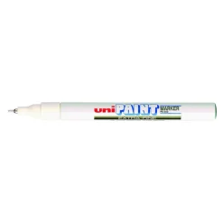 UNI PAINT - Marqueur permanent - pointe fine - blanc