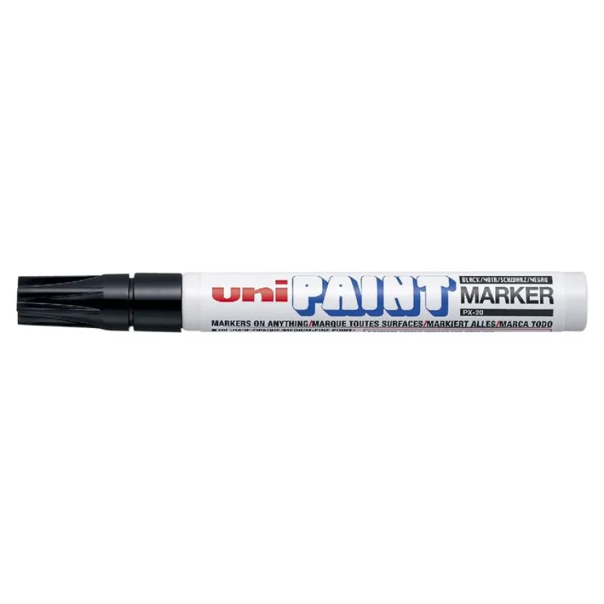 Uni PAINT PX - Marqueur permanent - pointe ogive - noir
