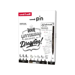 Uniball - Coffret de 8 feutres de précision pour le dessin - Edition lettering