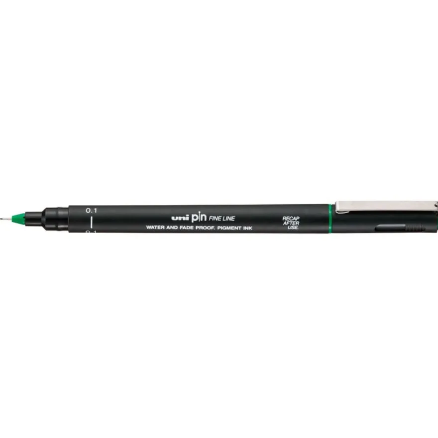 Uni-Ball - Feutre d’écriture PIN - vert - pointe 0.1
