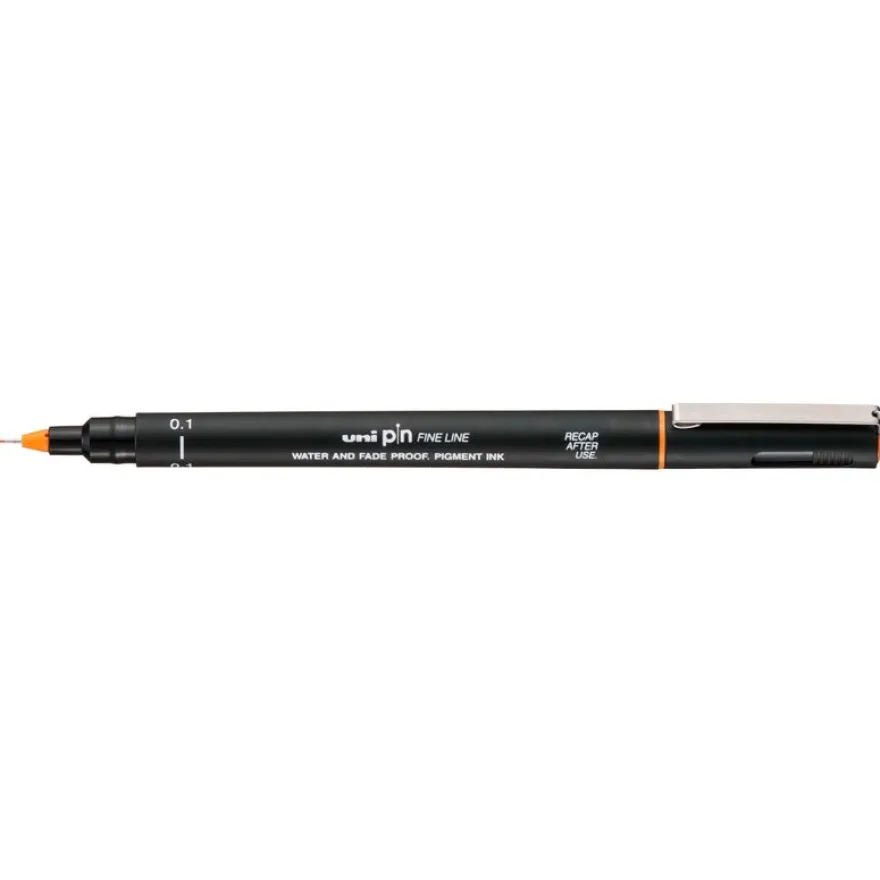 Uni-Ball - Feutre d’écriture PIN - orange - pointe 0.1
