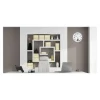 Unilux - Horloge intelligente Instinct - 30,5 cm - gris métal