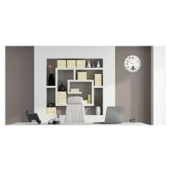 Unilux - Horloge intelligente Instinct - 30,5 cm - gris métal