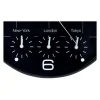 Unilux - Horloge On Time - mécanisme quartz - 4 fuseaux horaires - 30,5 cm - noir