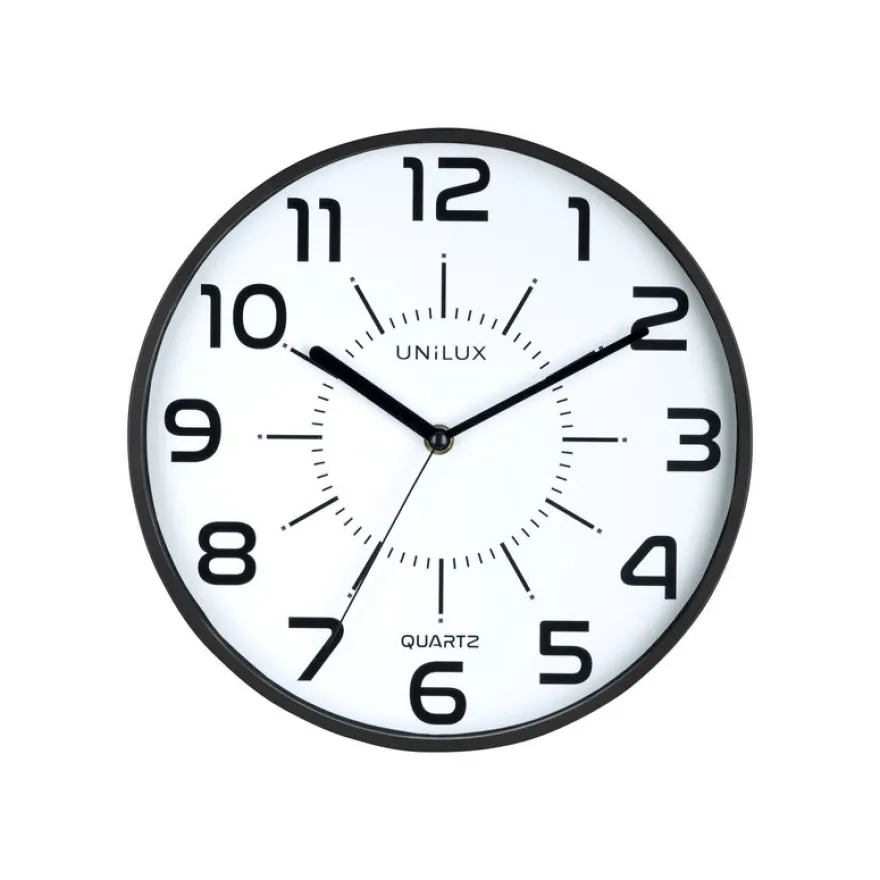 Unilux - Horloge Pop - mécanisme quartz - 28 cm - noir