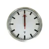 Unilux - Horloge Station - mécanisme radio pilotée - 35 cm - gris métal