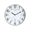 Unilux - Horloge Wave - mécanisme radio pilotée - 30 cm - gris métal
