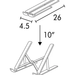 Unilux ERGO TRAVEL - support pour ordinateur portable jusqu'à 15,6"
