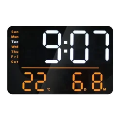 UNILUX Numi - Horloge digital à Led - noir