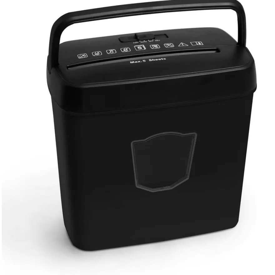 Up office UOD-509 - destructeur de documents coupe croisée - 5 feuilles - Corbeille 12,5 litres